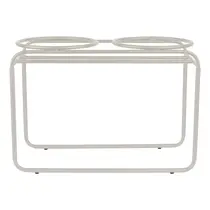 District 70 BUTLER metalen voerbakstandaard beige large - afbeelding 1