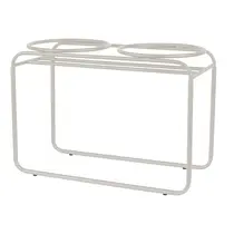 District 70 BUTLER metalen voerbakstandaard beige large - afbeelding 2
