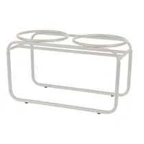 District 70 BUTLER metalen voerbakstandaard beige medium - afbeelding 2