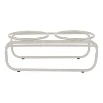 District 70 BUTLER metalen voerbakstandaard beige small - afbeelding 1