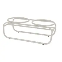 District 70 BUTLER metalen voerbakstandaard beige small - afbeelding 2