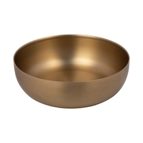 District 70 royal stainless steel dog bowl gold medium - afbeelding 1
