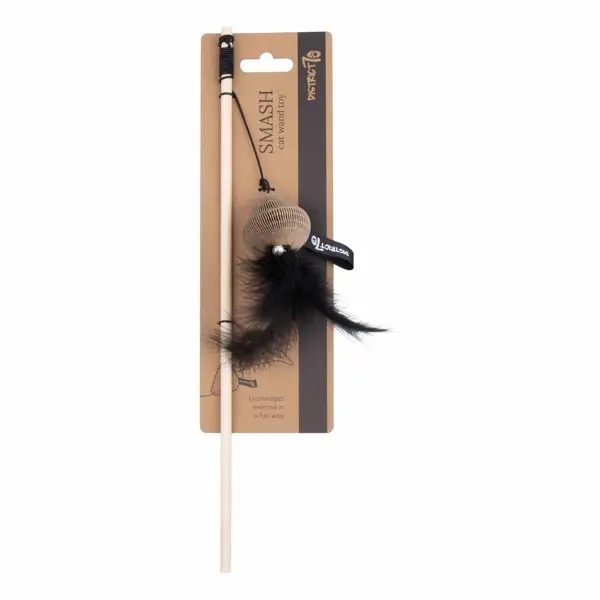 District 70 SMASH wand toy black kattenspeelgoed - afbeelding 1