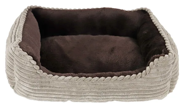 Divan corduroy taupe/ bruin 50 x 40 cm - afbeelding 1