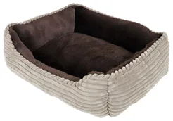 Divan corduroy taupe/ bruin 50 x 40 cm - afbeelding 2