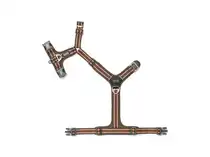 Dog Copenhagen comfort walk air harness x-small mocca - afbeelding 4