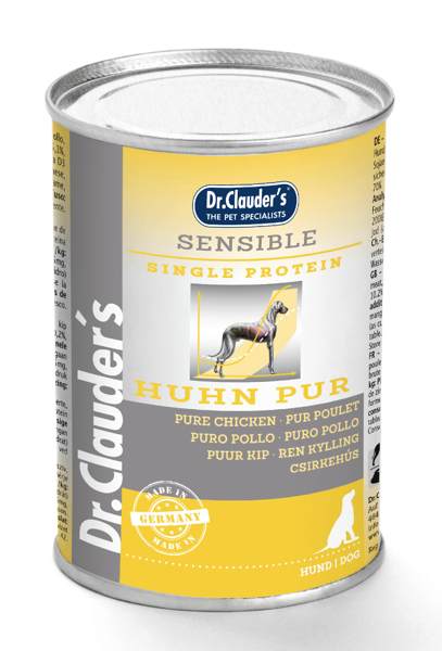 Dr.Clauder hond blik sensible puur kip 400 gram - afbeelding 1