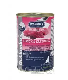 Dr.Clauder hond meat hert&aardappel 400 gr