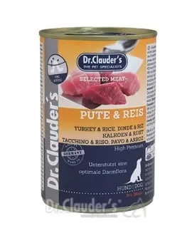 Dr.Clauder hond meat kalkoen&rijst 400 gram