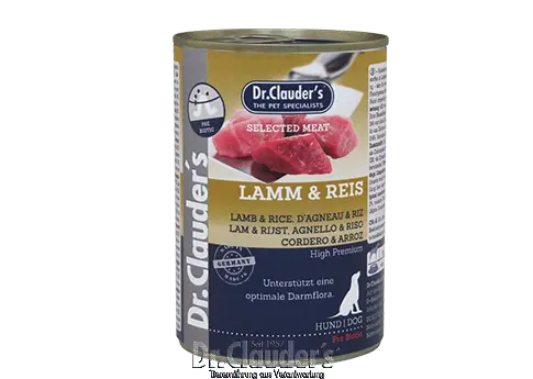 Dr.Clauder hond meat lam&rijst 400 gram