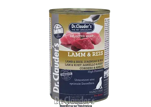 Dr.Clauder hond meat lam&rijst 400 gram