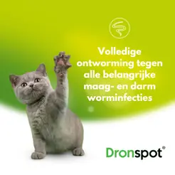 Dronspot grote kat (5-8kg) 2 pipetten ontworming - afbeelding 2