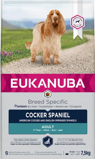 Eukanuba dog breed specific cocker spaniel 7.5 kg Hondenvoer