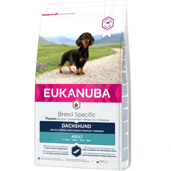 Eukanuba dog breed specific dachshund adult 7.5 kg Hondenvoer - afbeelding 1