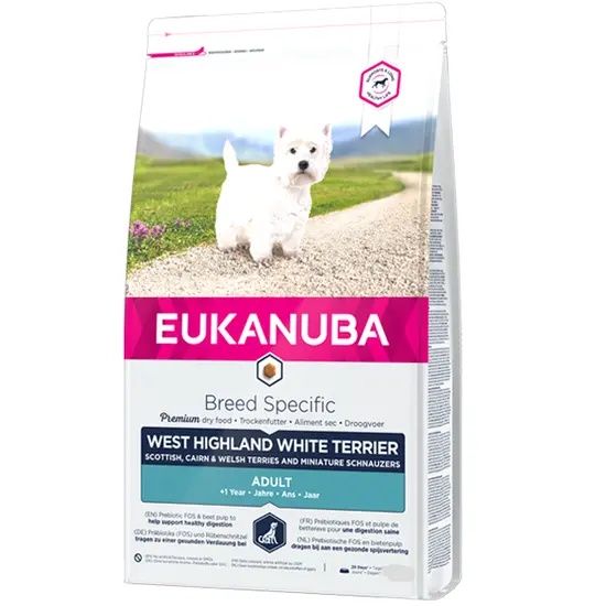 Eukanuba dog breed specific west highland white terrier 7.5 kg Hondenvoer