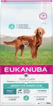 Eukanuba dog daily care adult sensitive digestion all breeds 12 kg Hondenvoer