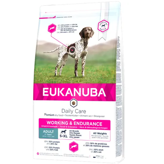Eukanuba dog daily care adult working&endurance 15 kg Hondenvoer