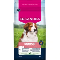 Eukanuba senior lam&rijst small/medium breed 3kg Hondenvoer - afbeelding 1