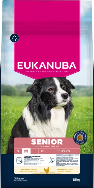 Eukanuba dog senior medium breed kip 15 kg Hondenvoer - afbeelding 1
