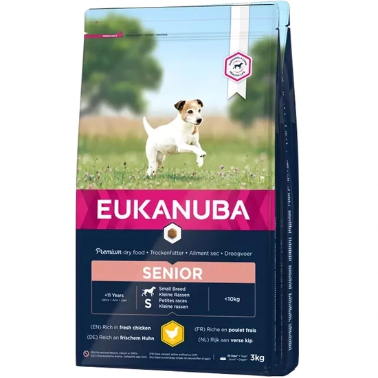 Eukanuba dog senior small breed kip 12 kg Hondenvoer