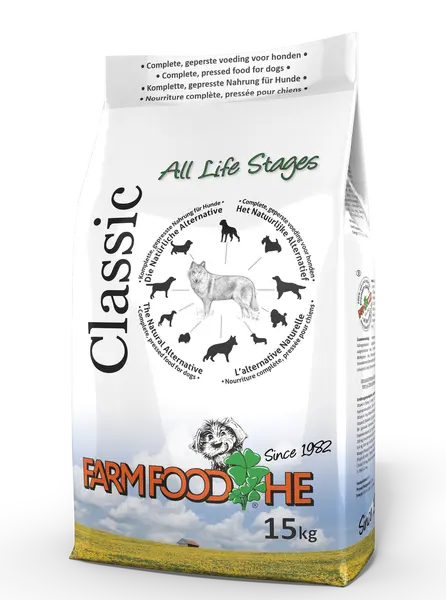 Farm Food HE classic 15 kg + gratis fresh menu 125 gram - afbeelding 1