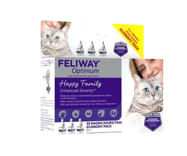 Feliway optimum navulflacon tripack 3x48 ml.