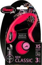 Flexi rollijn classic cord xs 3m.rood - afbeelding 1