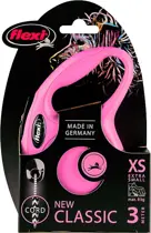 Flexi rollijn classic cord xs 3m.roze - afbeelding 1