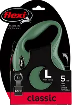 Flexi rollijn classic tape L 5mtr. olijfgroen - afbeelding 1