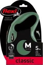 Flexi rollijn classic tape M 5mtr. olijfgroen - afbeelding 1
