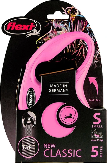 Flexi rollijn classic tape small 5 meter roze - afbeelding 1