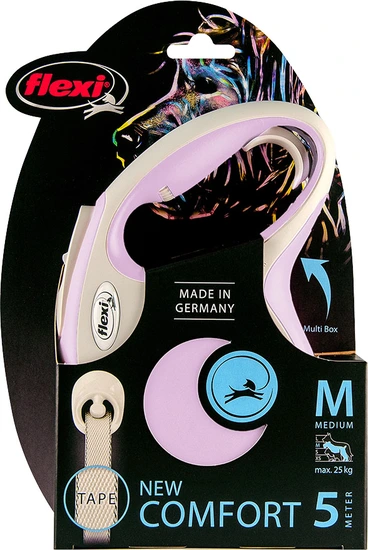Flexi rollijn new comfort tape M 5 meter roze - afbeelding 1