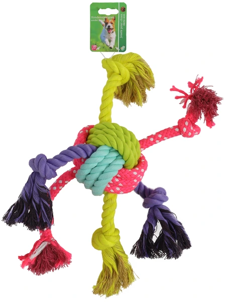 Flos knoopbal met knoopslierten 43 cm - afbeelding 1