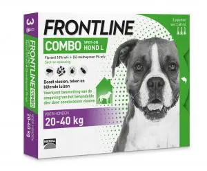 Frontline combo hond l 20 t/m 40 kg 3 pipetten
