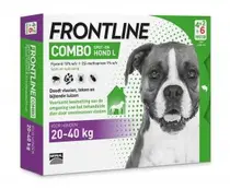 Frontline combo hond l 20 t/m 40 kg 6 pipetten