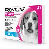 Frontline Tri-act hond medium 10-20 kg 3 pipetten - afbeelding 1