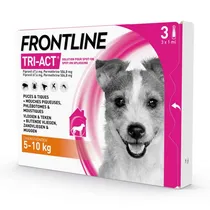 Frontline Tri-act hond small 5-10kg 3 pipetten - afbeelding 1