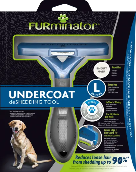 FURminator DeShedding hond ondervacht kam kort haar large