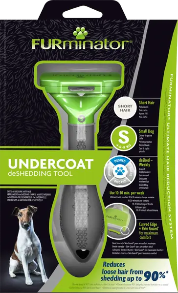 FURminator DeShedding hond ondervacht kam kort haar small