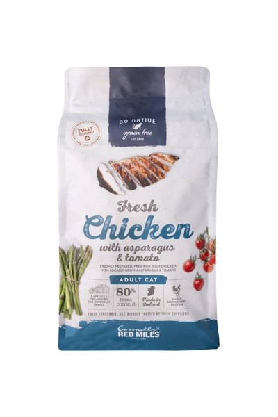Go native CAT chicken asparagus&tomato 300gr. - afbeelding 1