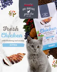 Go native CAT KITTEN chicken blueberry&rosehip 1.5kg. - afbeelding 6