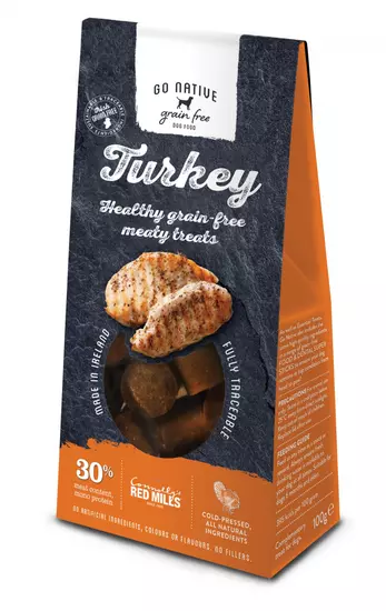 Go native meaty treats turkey grain-free 100 gram - afbeelding 1