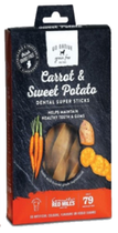 Go native super dental sticks carrot & sweet potato 150 gram - afbeelding 1