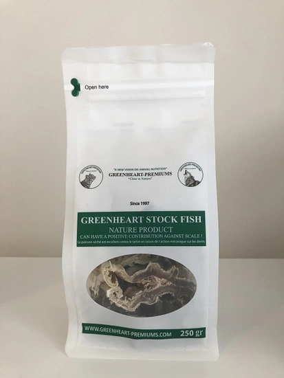 Greenheart stokvis stukjes 250 gram