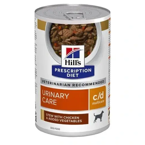 Hill's prescription diet canine c/d urinary care stoofpotje blik 354 gram Honde - afbeelding 1