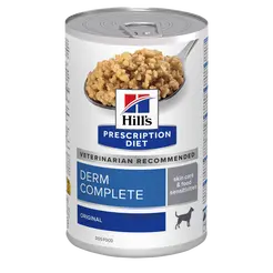 Hill's prescription diet canine derm complete food sensitivities blik 370 gram H