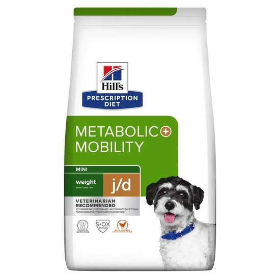 Hill's prescription diet canine metabolic + mobility mini weight j/d 6 kg Honde - afbeelding 1