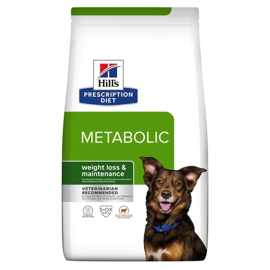Hill's prescription diet canine metabolic weight loss&maintenance lam 12 kg Hon - afbeelding 1