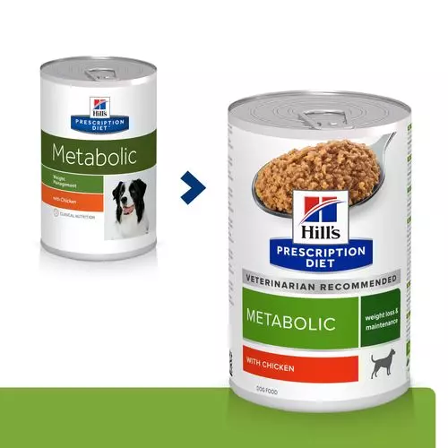 Hill's diet canine metabolic weight blik 370 gram Honde - Van Noord's Dierenvoeders