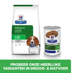 Hill's prescription diet canine r/d weight reduction blik 350 gram Hondenvoer - afbeelding 6